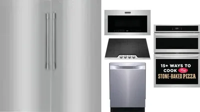 6 Piece Package Includes Refrigerator, Freezer, Cooktop, Wall Oven, Microwave And Dishwasher