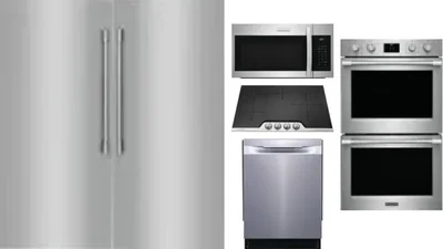 6 Piece Package Includes Refrigerator, Freezer, Cooktop, Wall Oven, Microwave And Dishwasher