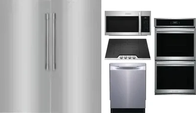6 Piece Package Includes Refrigerator, Freezer, Cooktop, Wall Oven, Microwave And Dishwasher