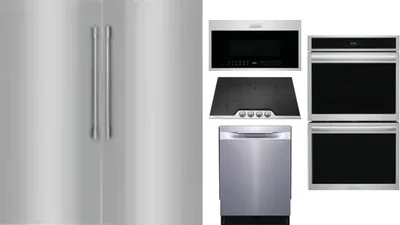 6 Piece Package Includes Refrigerator, Freezer, Cooktop, Wall Oven, Microwave And Dishwasher