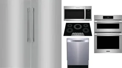 6 Piece Package Includes Refrigerator, Freezer, Cooktop, Wall Oven, Microwave And Dishwasher