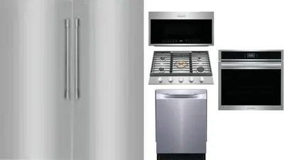 6 Piece Package Includes Refrigerator, Freezer, Cooktop, Wall Oven, Microwave And Dishwasher