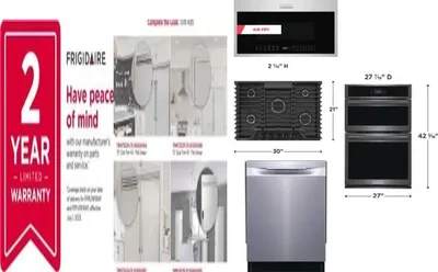 6 Piece Package Includes Refrigerator, Freezer, Cooktop, Wall Oven, Microwave And Dishwasher