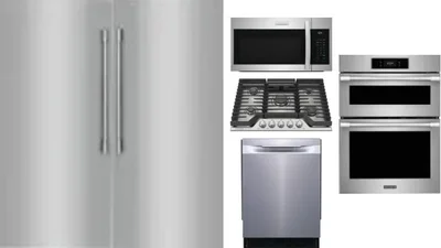 6 Piece Package Includes Refrigerator, Freezer, Cooktop, Wall Oven, Microwave And Dishwasher