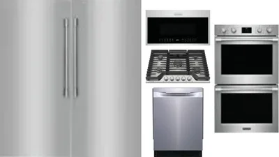 6 Piece Package Includes Refrigerator, Freezer, Cooktop, Wall Oven, Microwave And Dishwasher