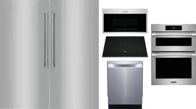 6 Piece Package Includes Refrigerator, Freezer, Cooktop, Wall Oven, Microwave And Dishwasher
