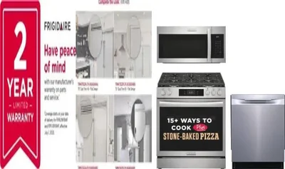 5 Piece Package Includes Refrigerator, Freezer, Range, Microwave And Dishwasher