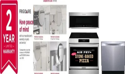 5 Piece Package Includes Refrigerator, Freezer, Range, Microwave And Dishwasher