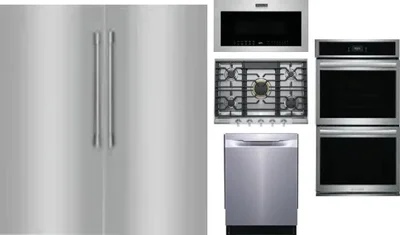 6 Piece Package Includes Refrigerator, Freezer, Cooktop, Wall Oven, Microwave And Dishwasher