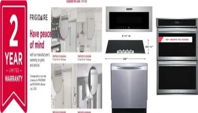 6 Piece Package Includes Refrigerator, Freezer, Cooktop, Wall Oven, Microwave And Dishwasher