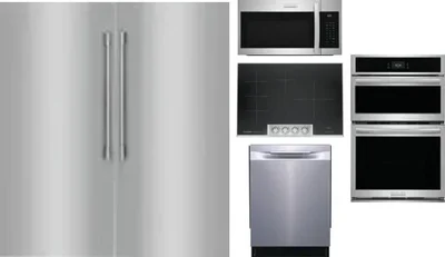 6 Piece Package Includes Refrigerator, Freezer, Cooktop, Wall Oven, Microwave And Dishwasher