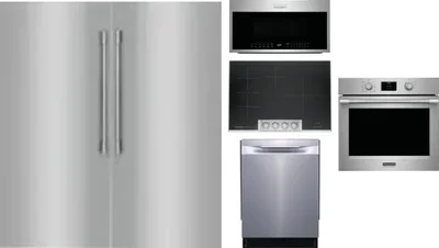 6 Piece Package Includes Refrigerator, Freezer, Cooktop, Wall Oven, Microwave And Dishwasher