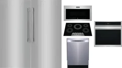 6 Piece Package Includes Refrigerator, Freezer, Cooktop, Wall Oven, Microwave And Dishwasher