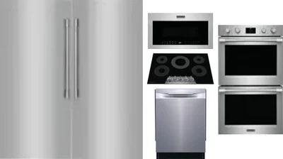 6 Piece Package Includes Refrigerator, Freezer, Cooktop, Wall Oven, Microwave And Dishwasher