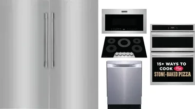 6 Piece Package Includes Refrigerator, Freezer, Cooktop, Wall Oven, Microwave And Dishwasher