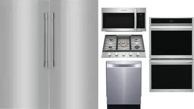 6 Piece Package Includes Refrigerator, Freezer, Cooktop, Wall Oven, Microwave And Dishwasher