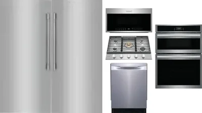 6 Piece Package Includes Refrigerator, Freezer, Cooktop, Wall Oven, Microwave And Dishwasher
