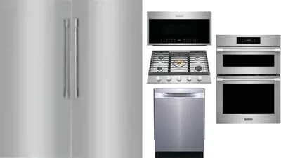 6 Piece Package Includes Refrigerator, Freezer, Cooktop, Wall Oven, Microwave And Dishwasher