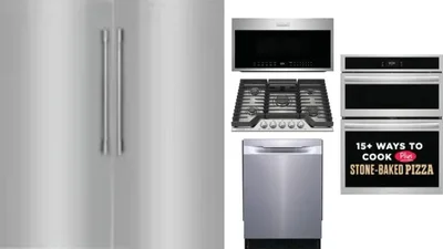 6 Piece Package Includes Refrigerator, Freezer, Cooktop, Wall Oven, Microwave And Dishwasher
