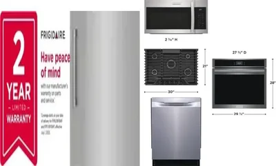 6 Piece Package Includes Refrigerator, Freezer, Cooktop, Wall Oven, Microwave And Dishwasher