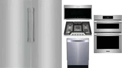 6 Piece Package Includes Refrigerator, Freezer, Cooktop, Wall Oven, Microwave And Dishwasher