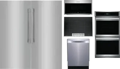 6 Piece Package Includes Refrigerator, Freezer, Cooktop, Wall Oven, Microwave And Dishwasher