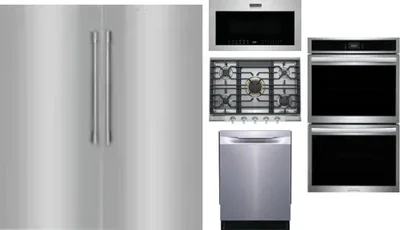 6 Piece Package Includes Refrigerator, Freezer, Cooktop, Wall Oven, Microwave And Dishwasher