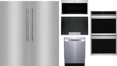 6 Piece Package Includes Refrigerator, Freezer, Cooktop, Wall Oven, Microwave And Dishwasher