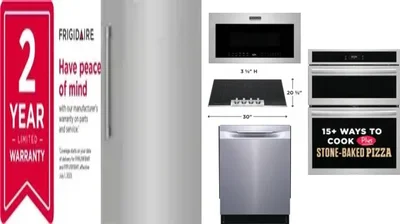 6 Piece Package Includes Refrigerator, Freezer, Cooktop, Wall Oven, Microwave And Dishwasher