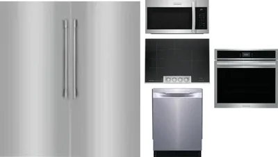 6 Piece Package Includes Refrigerator, Freezer, Cooktop, Wall Oven, Microwave And Dishwasher