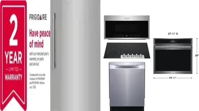 6 Piece Package Includes Refrigerator, Freezer, Cooktop, Wall Oven, Microwave And Dishwasher