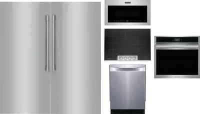 6 Piece Package Includes Refrigerator, Freezer, Cooktop, Wall Oven, Microwave And Dishwasher