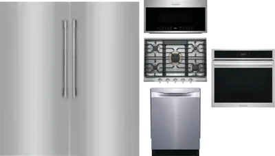 6 Piece Package Includes Refrigerator, Freezer, Cooktop, Wall Oven, Microwave And Dishwasher