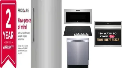 6 Piece Package Includes Refrigerator, Freezer, Cooktop, Wall Oven, Microwave And Dishwasher