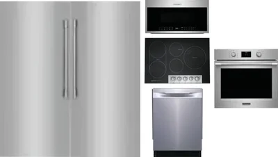 6 Piece Package Includes Refrigerator, Freezer, Cooktop, Wall Oven, Microwave And Dishwasher