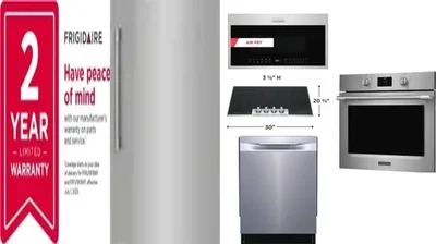 6 Piece Package Includes Refrigerator, Freezer, Cooktop, Wall Oven, Microwave And Dishwasher
