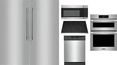 6 Piece Package Includes Refrigerator, Freezer, Cooktop, Wall Oven, Microwave And Dishwasher