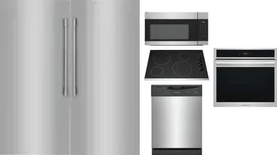 6 Piece Package Includes Refrigerator, Freezer, Cooktop, Wall Oven, Microwave And Dishwasher
