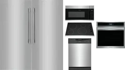 6 Piece Package Includes Refrigerator, Freezer, Cooktop, Wall Oven, Microwave And Dishwasher