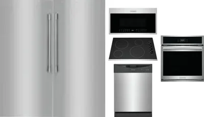 6 Piece Package Includes Refrigerator, Freezer, Cooktop, Wall Oven, Microwave And Dishwasher