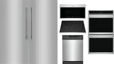 6 Piece Package Includes Refrigerator, Freezer, Cooktop, Wall Oven, Microwave And Dishwasher