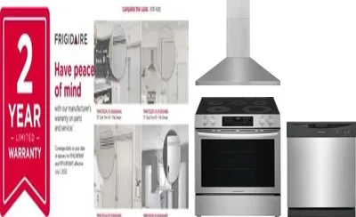 5 Piece Package Includes Refrigerator, Freezer, Range, Hood And Dishwasher