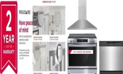 5 Piece Package Includes Refrigerator, Freezer, Range, Hood And Dishwasher