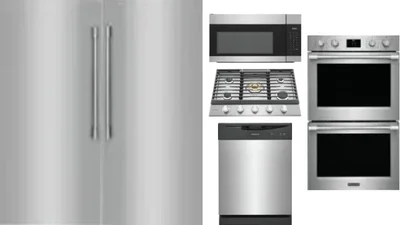 6 Piece Package Includes Refrigerator, Freezer, Cooktop, Wall Oven, Microwave And Dishwasher