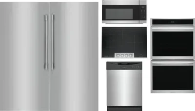 6 Piece Package Includes Refrigerator, Freezer, Cooktop, Wall Oven, Microwave And Dishwasher