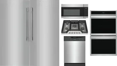 6 Piece Package Includes Refrigerator, Freezer, Cooktop, Wall Oven, Microwave And Dishwasher