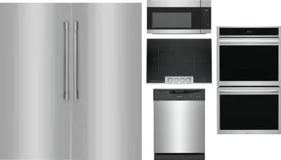6 Piece Package Includes Refrigerator, Freezer, Cooktop, Wall Oven, Microwave And Dishwasher