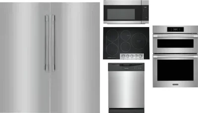 6 Piece Package Includes Refrigerator, Freezer, Cooktop, Wall Oven, Microwave And Dishwasher