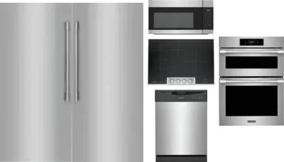 6 Piece Package Includes Refrigerator, Freezer, Cooktop, Wall Oven, Microwave And Dishwasher