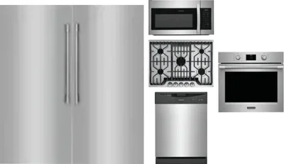 6 Piece Package Includes Refrigerator, Freezer, Cooktop, Wall Oven, Microwave And Dishwasher